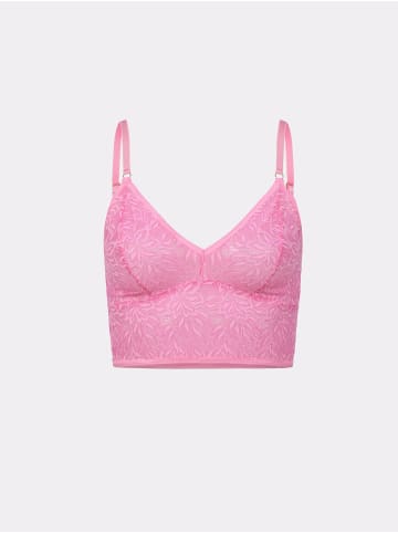 Erlich Textil  Bustier ICONIC LACE BRALETTE TOP in bubblegum