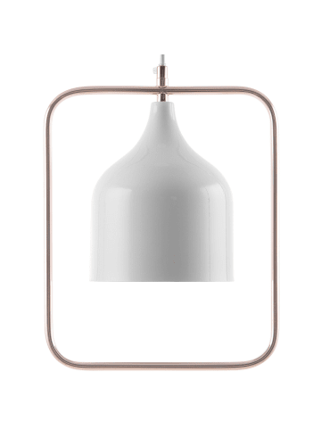 Beliani Pendelleuchten MAVONE in Weiß - (W) 24 x (H) 121 x (L) 15 cm