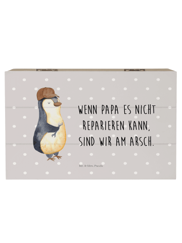 Mr. & Mrs. Panda Aufbewahrungsbox Wenn Papa es nicht reparieren ... in Grau Pastell