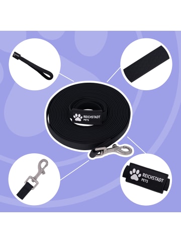 Reichstadt Reichstadt RS Pets Führleine Texturierte PVC 25RSP085 Black 10m