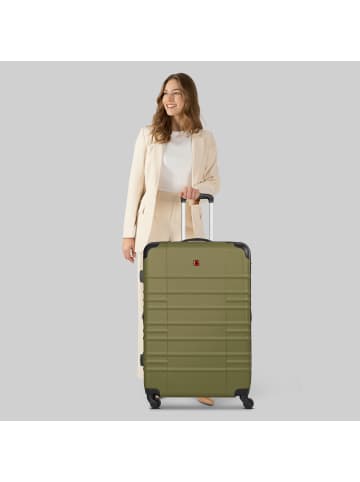 Wenger Amplar Evo 4 Rollen Trolley L 75 cm mit Dehnfalte in olive