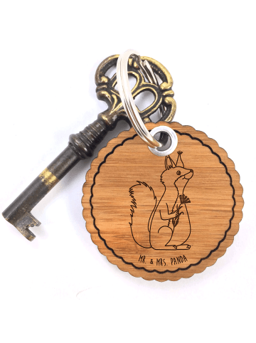 Mr. & Mrs. Panda Taschenanhänger Eichhörnchen Blume ohne Spruch in Braun