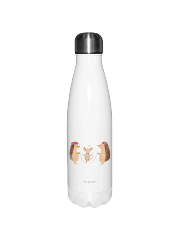 Mr. & Mrs. Panda Thermosflasche Igel Seilhüpfen ohne Spruch in Weiß