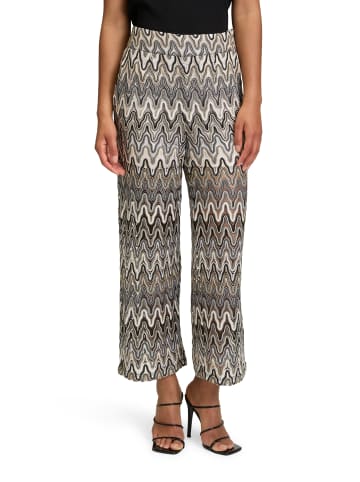 Betty Barclay Marlene-Hose mit hohem Bund in Weiß/Schwarz