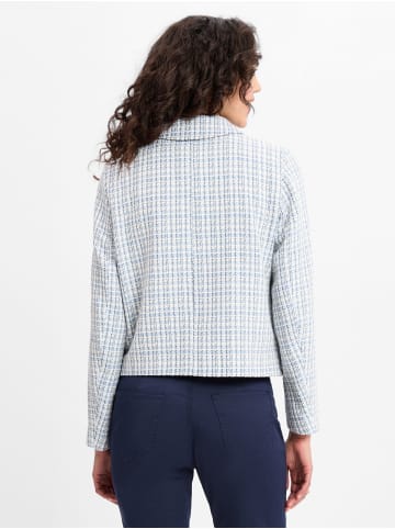 comma Kurzblazer in hellblau weiß