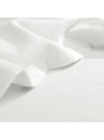 Erwin Müller Biber, Haustuch Bettlaken Garmisch in weiß