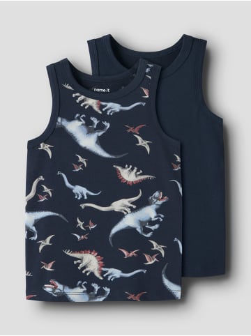 name it 2er Pack Unterhemden NMMTANK TOP 2P NAVY DINO in navy blazer