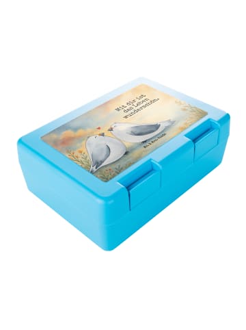 Mr. & Mrs. Panda Bento Box Turteltauben Liebe Design mit Spruch in Weiß