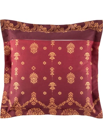 Bassetti Fein Satin Kuschelkissenbezug Gold Decor in bordeaux