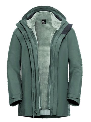 Jack Wolfskin Kombijacke in grün