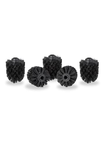 relaxdays 40 x Bürstenkopf in Schwarz - Gewinde Ø 12mm