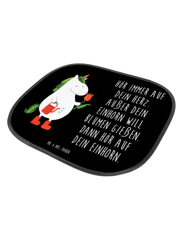 Mr. & Mrs. Panda sonnenschutz Einhorn Gärtner mit Spruch in Schwarz