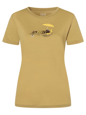 super.natural W HOT DOG TEE in Beige