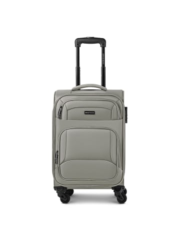 Smartbox Edition 04 4 Rollen Kabinentrolley 55 cm mit Dehnfalte taupe grey