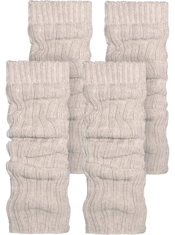 normani normani 2 Paar Strickstulpen mit wärmender Alpakawolle in Beige