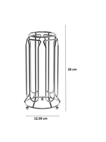 Cheffinger Kapselständer für 36 Stück in Grau