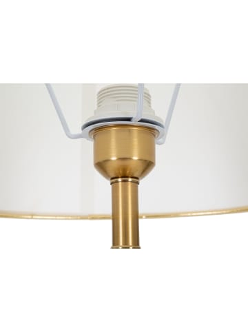 Mauro Ferretti Stehlampe aus weißem und goldfarbenem Metall, Ø 41 x 160 cm