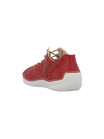 rieker Leder-Sneaker „Dusty“ Rot