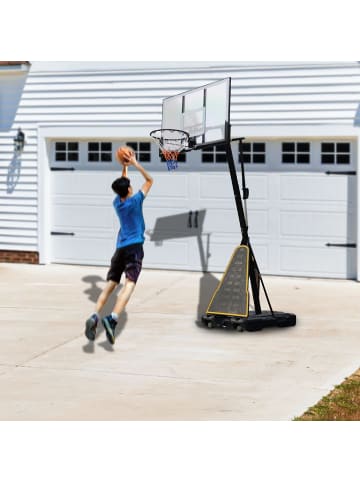 Prosport Basketballkorb in Schwarz 2,45-3,05m