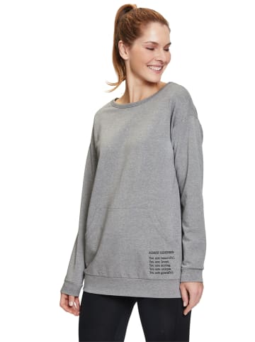 Betty Barclay Sweatpullover mit Eingrifftaschen in Grey Melange