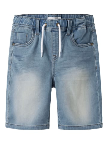 name it Shorts in Light Blue Denim
