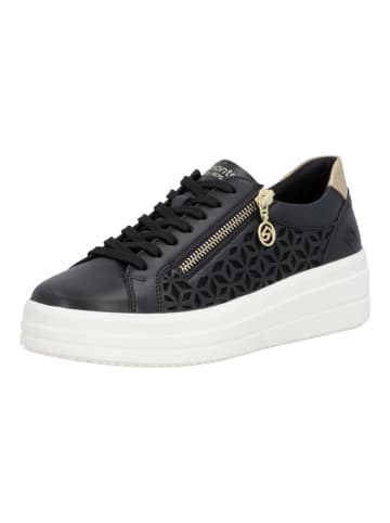 remonte Sneaker in Schwarz/Gold