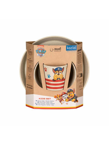 koziol 3er Set Kindergeschirrset Connect in Paw Patrol organic sand