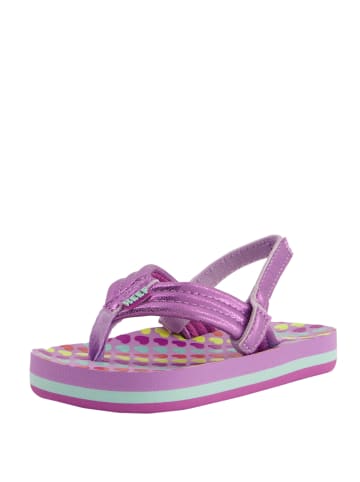 Reef Kindersandalen Little Ahi in Lavender Hearts