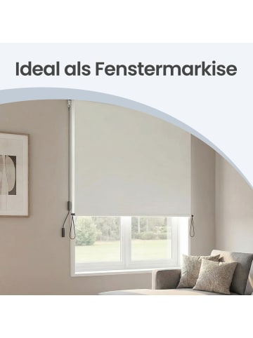 SONGMICS Seitenmarkise Sheld in Beige - (B)250 x (H)140 cm