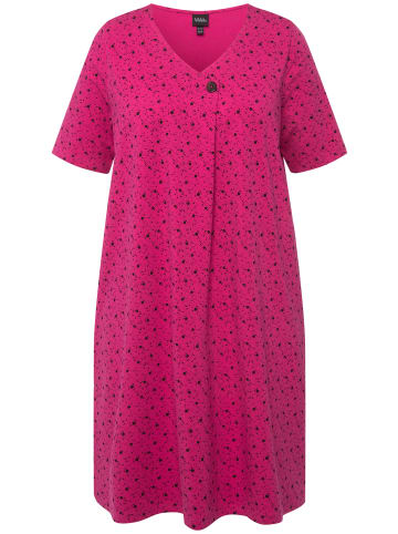 Ulla Popken Jerseykleid in fuchsia pink