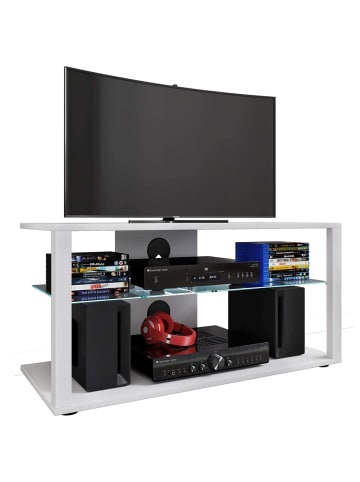 ebuy24 TV Tisch FolasL 2 Weiß 90 x 41 cm