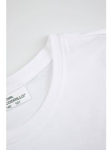 Coccodrillo T-shirt mit kurzen Ärmeln in weiß