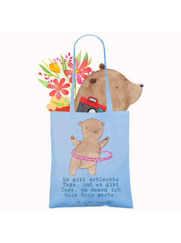 Mr. & Mrs. Panda Schultasche Bär Hula Hoop mit Spruch in Sky Blue