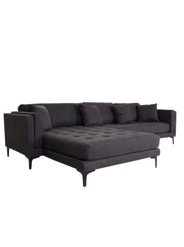 MCW Sofa-Garnitur M27 Liegefläche  links/rechts, Stoff/Textil dunkelgrau