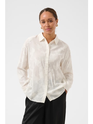 Kaffe Langarm-Hemd KAcassia Loose fit in Chalk