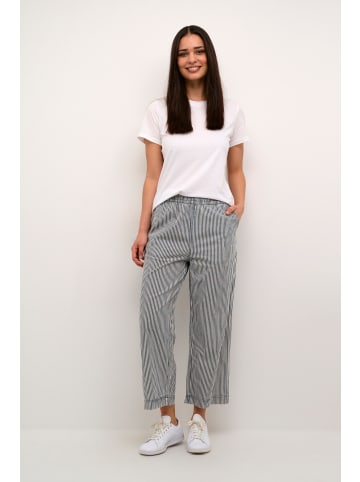 Kaffe Casual Hose KAnaya Relaxed fit in Midnight/White Stripe