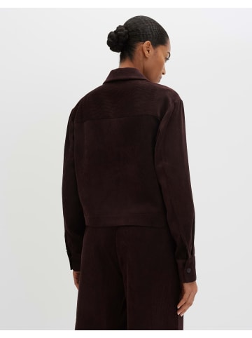 someday. Zonja Feincordbluse mit verkürzter Länge in Mahogany