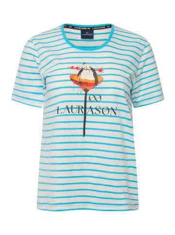 LAURASØN Shirt in türkisblau