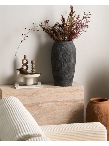 Beliani Blumenvase ARGINO in Grau - (W) 28 x (H) 50 x (L) 28 cm