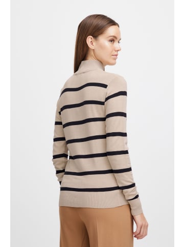 b. young BYMMPIMBA1  BUTTON JUMPER - KNIT Tight fit in Cement Mix