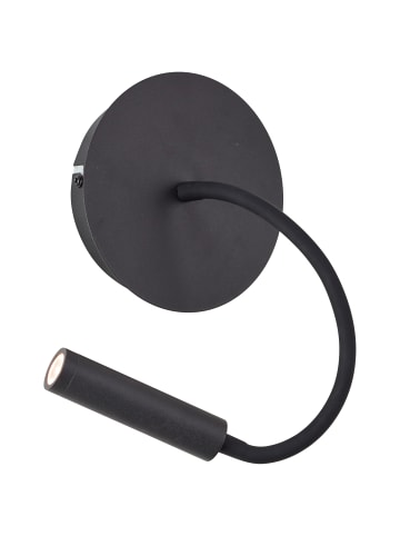 Brilliant Jutta LED Wandspot mit Flexarm und Schalter sand schwarz Metall/Kunsts