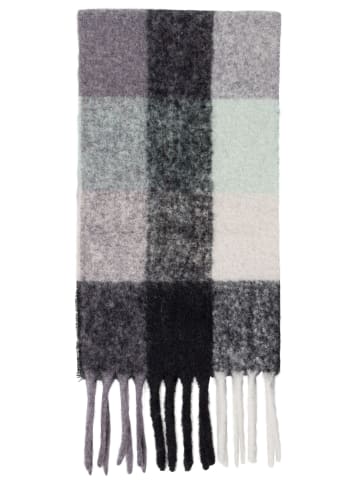 Style Republic Karierter Schal mit Fransen in Mint