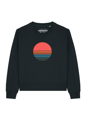 wat? Apparel Sweatshirt Abstract 03 in Schwarz