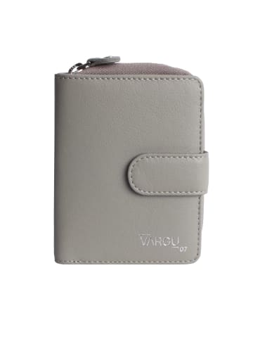 VARGU Echtleder Geldbörse VINEM 1-A mono in grey