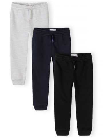 Minoti 3-er Pack Jogginghose 29FLEECE288 in dunkelblau