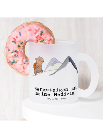 Mr. & Mrs. Panda Kaffeebecher Bär Bergsteigen mit Spruch in Transparent