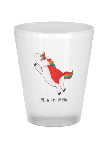 Mr. & Mrs. Panda Schnapsglas Einhorn Geburtstag ohne Spruch in Transparent