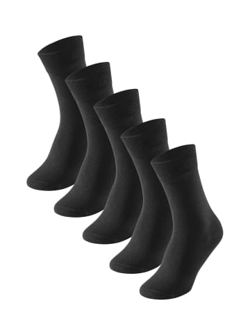 Schiesser Freizeitsocken 5er-Pack Cotton Fit in Schwarz