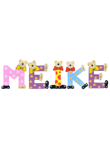 Playshoes Deko-Buchstaben "MEIKE" in bunt