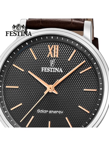 Festina Analog-Solaruhr Festina Solar Energy braun groß (ca. 41mm)